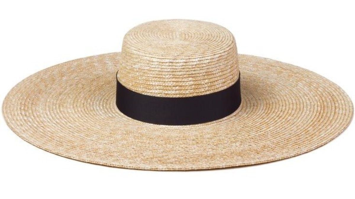 Classic Italy Canotier Coco Femme – Chapeau Paille Naturelle Fabriqué En Italie, Bord 6 Cm, Calotte 5 Cm